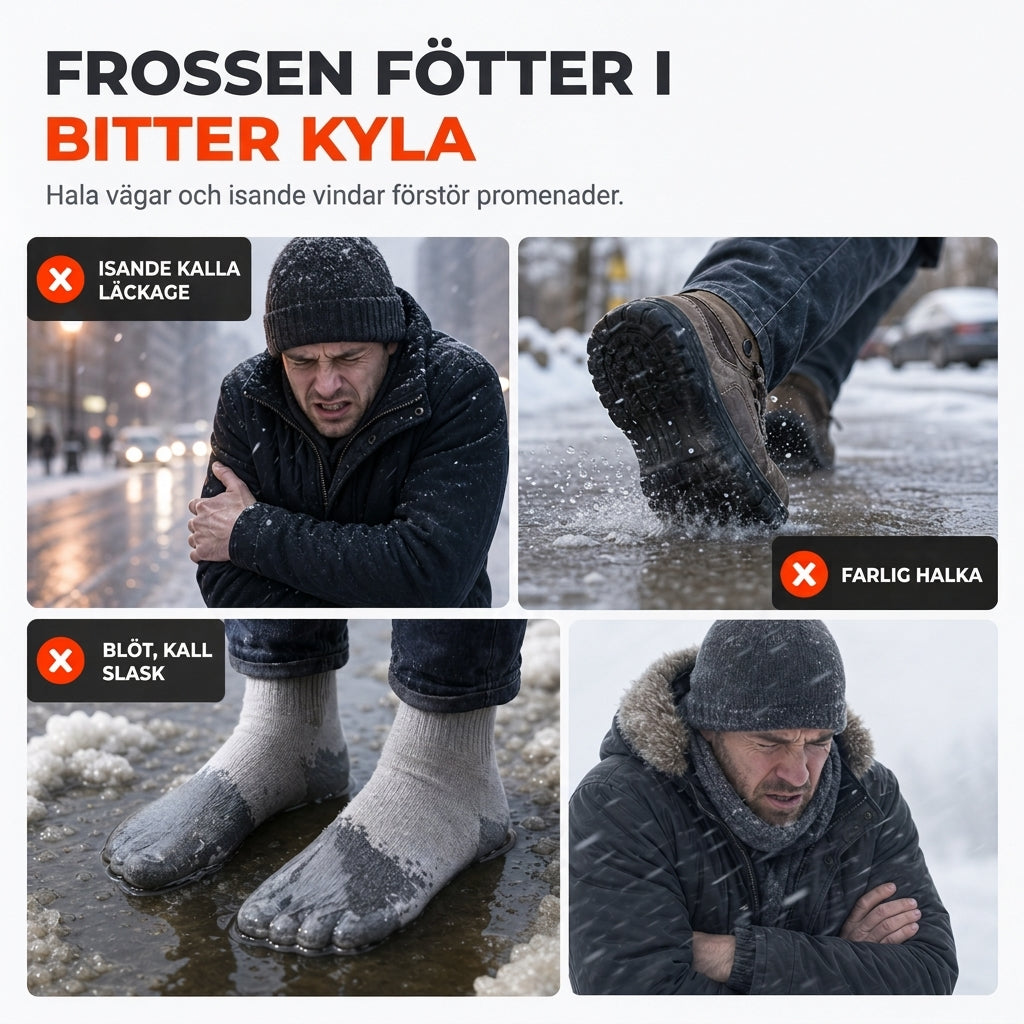 Varmt och tjockt vinterskor för män, utan snörning – Bekvämt, halksäkert och lätt att ta på 👟❄️✨-1