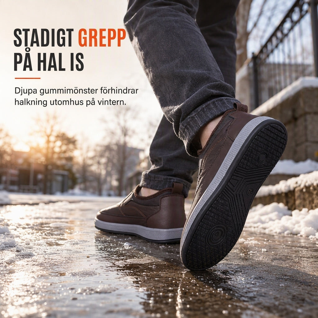 Varmt och tjockt vinterskor för män, utan snörning – Bekvämt, halksäkert och lätt att ta på 👟❄️✨-2