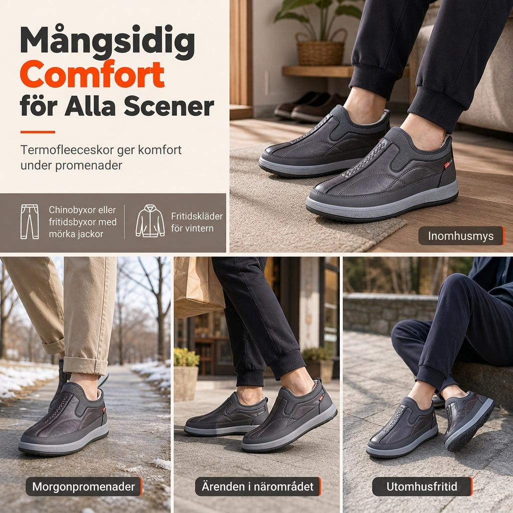 Varmt och tjockt vinterskor för män, utan snörning – Bekvämt, halksäkert och lätt att ta på 👟❄️✨-4