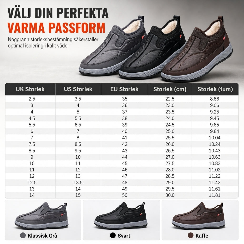 Varmt och tjockt vinterskor för män, utan snörning – Bekvämt, halksäkert och lätt att ta på 👟❄️✨-6