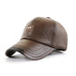 Men's PU Leather Peaked Cap