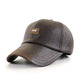 Men's PU Leather Peaked Cap